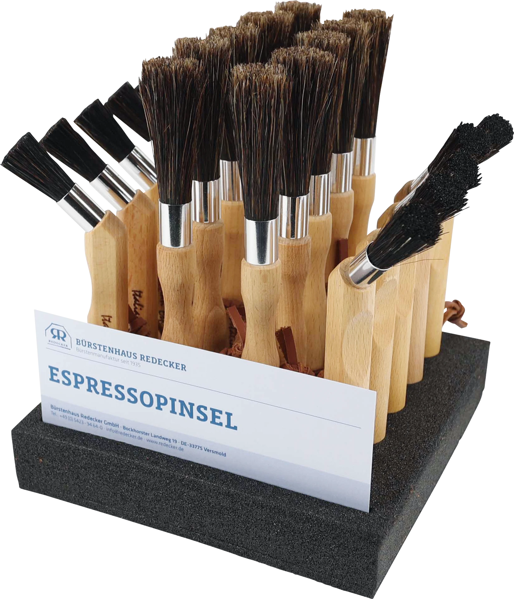 Espressopinsel-Display