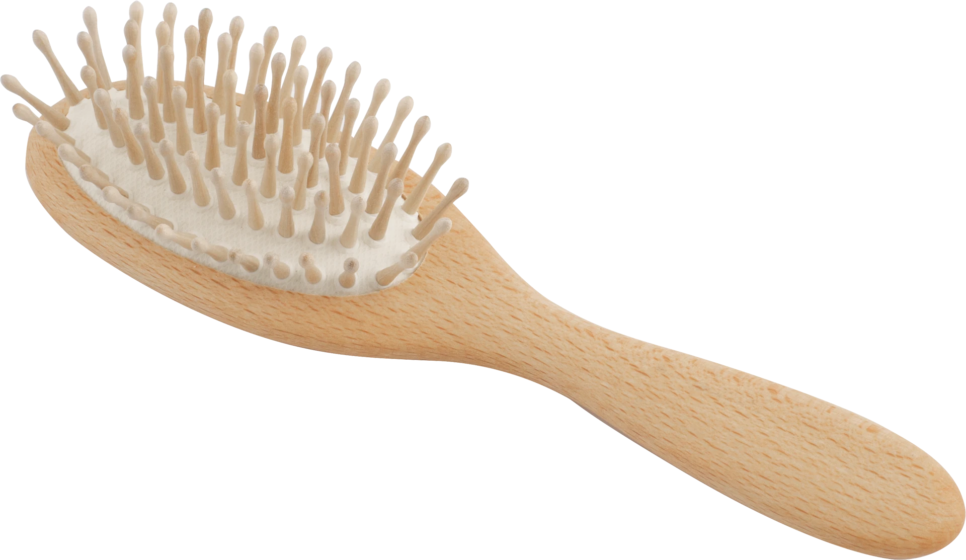 Brosse à cheveux en bois avec pictos boules