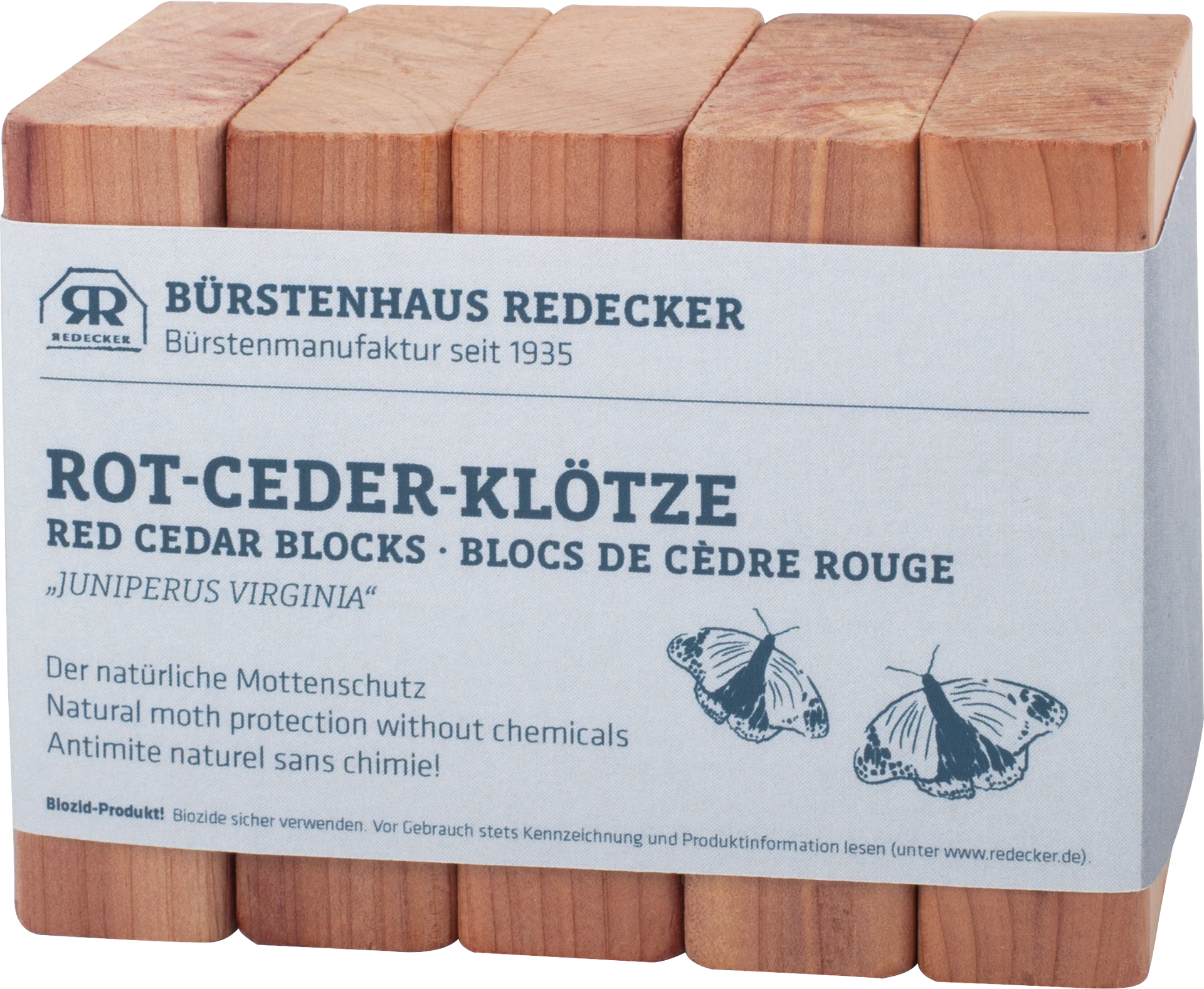 Rot-Ceder-Klötze